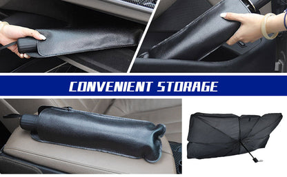 Foldable Car Sunshade Umbrella – Block Heat & UV Rays Instantly!
