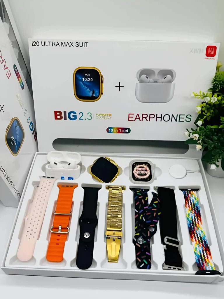 I20 Ultra Max 10 in 1 Series 7 Straps + Earbuds!